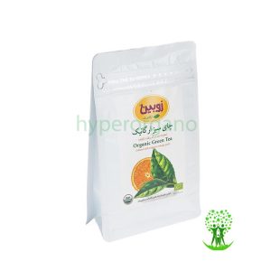 چای سبز ارگانیک مخلوط شده با برگه پرتقال 100 گرمی زوبین
