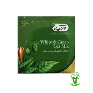 دمنوش گیاهی مخلوط چای سبز و سفید 14 عدد مهرگیاه