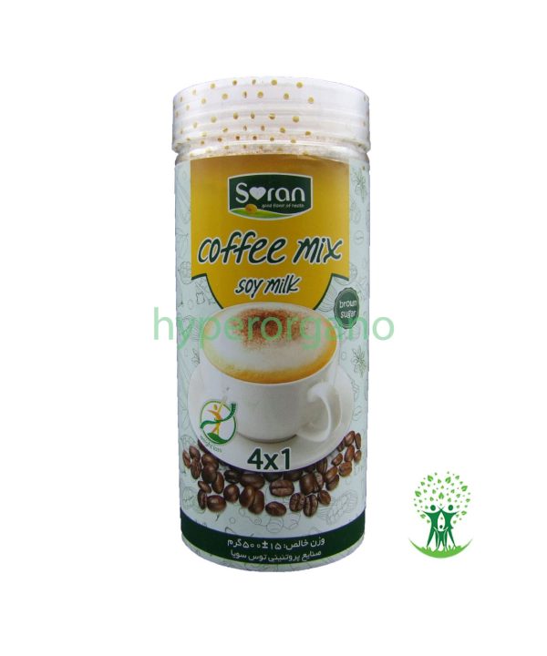 پودر مخلوط قهوه فوری حاوی شیر سویا 500 گرمی سوران